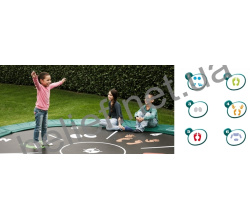 Комплект Батут Berg Elite+ Tatoo 430 cm Green с защитной сеткой T-series 4