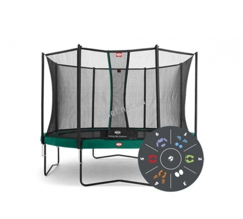 Комплект Батут Berg Champion Tattoo 430 + сітка Berg Comfort